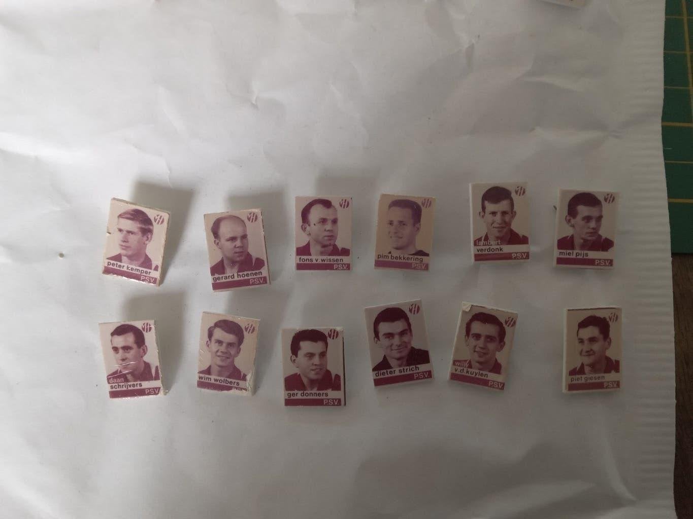 Vintage PSV Voetbalspeldjes - Jaren '60 Spelerscollectie, Ophalen of Verzenden, Gebruikt, PSV, Overige typen