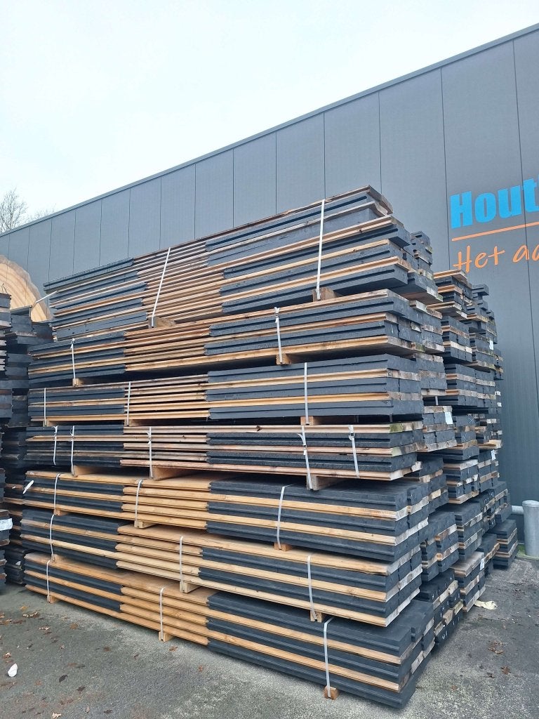 PARTIJ Combi damwandplank kop 150 cm. - 23.3 x 9/5 x 395 cm., Doe-het-zelf en Verbouw, Hout en Planken, Nieuw, Ophalen of Verzenden