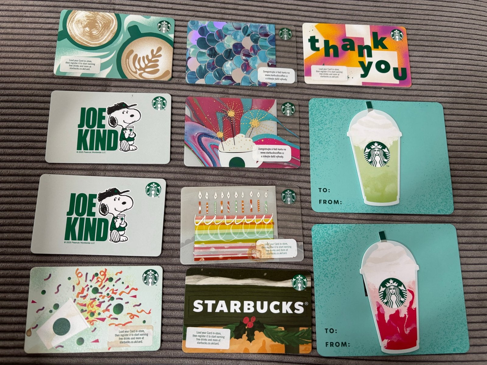 Starbucks cards, Ophalen of Verzenden