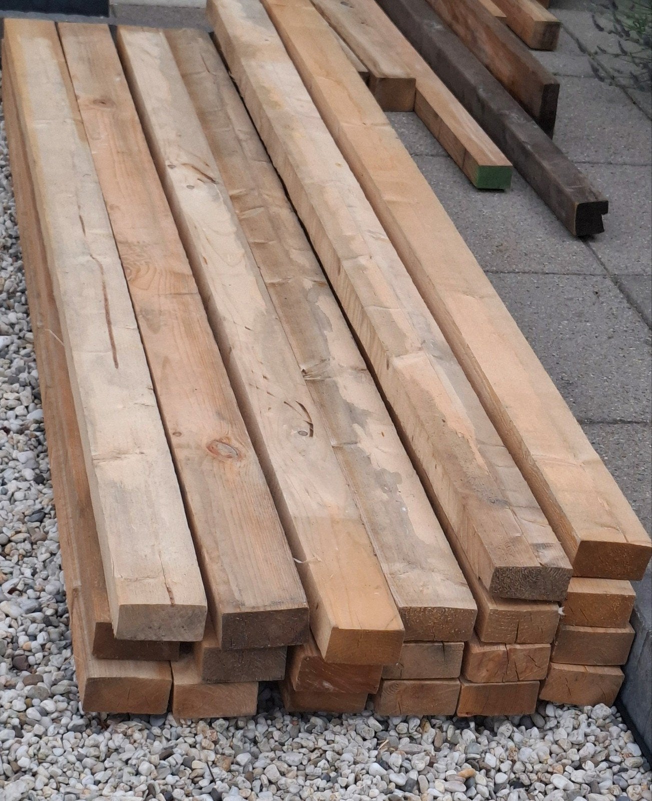 Partij Vuren Balken 223x5x10 cm – 20 stuks, Ophalen, Nieuw, 200 tot 250 cm, 50 mm of meer