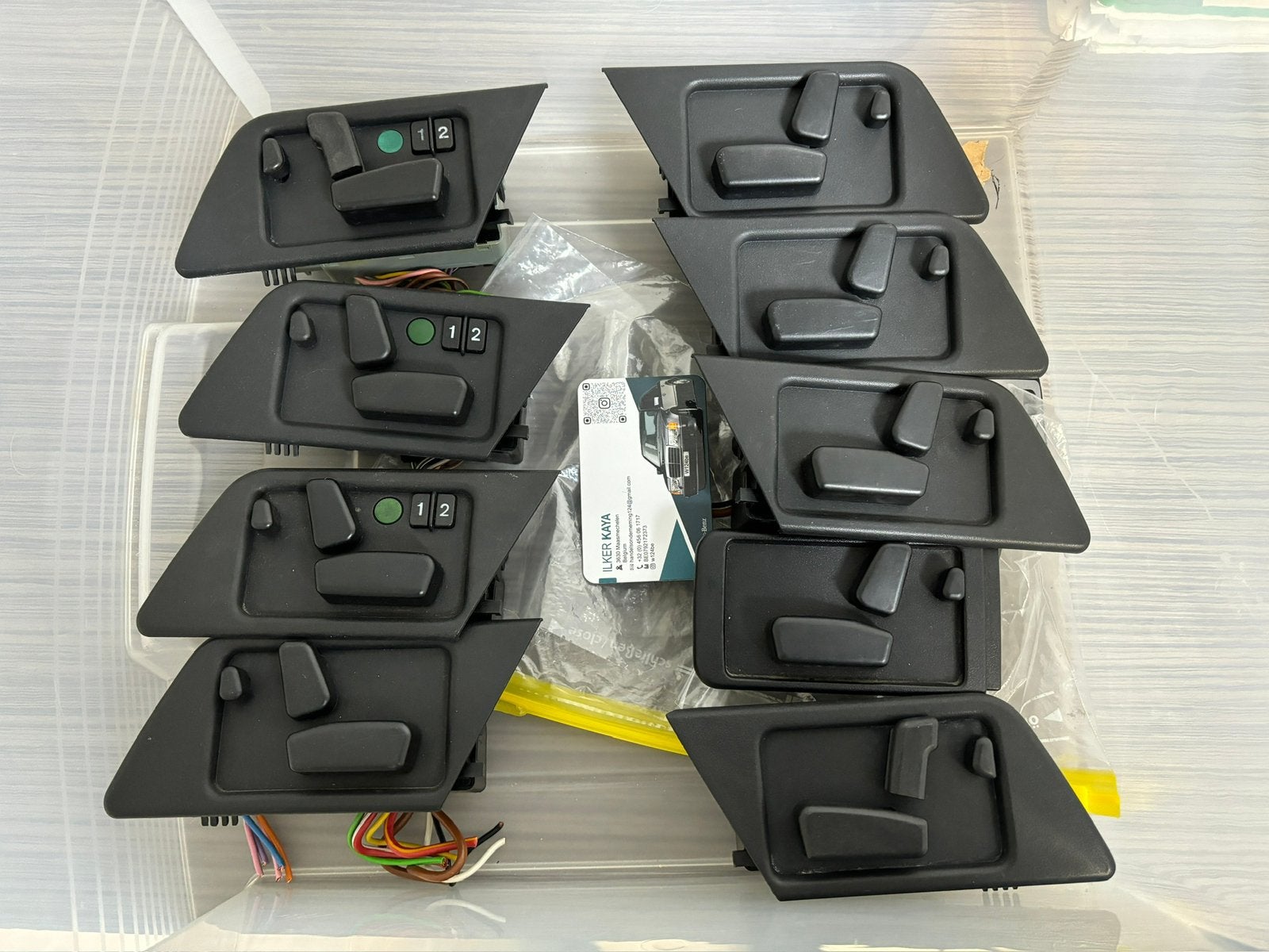 Mercedes W124 W201 W126 W202 stoel schakelaar Interieur, Ophalen of Verzenden, Gebruikt, Mercedes-Benz