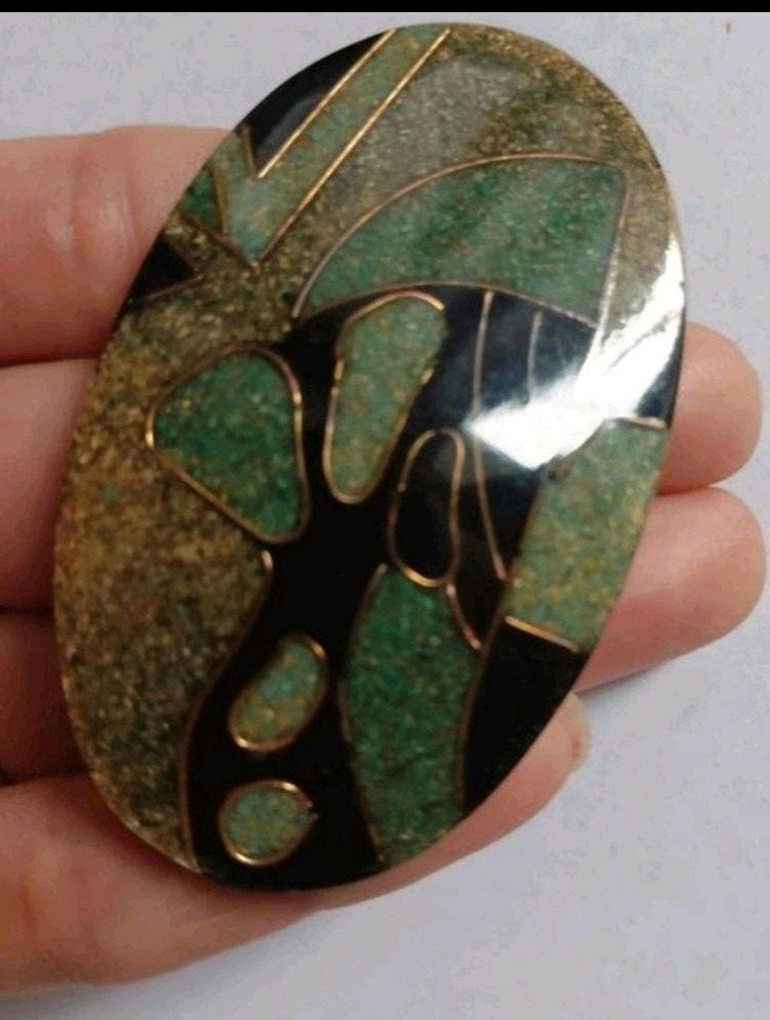Vintage broche, Ophalen of Verzenden, Zo goed als nieuw, Overige materialen