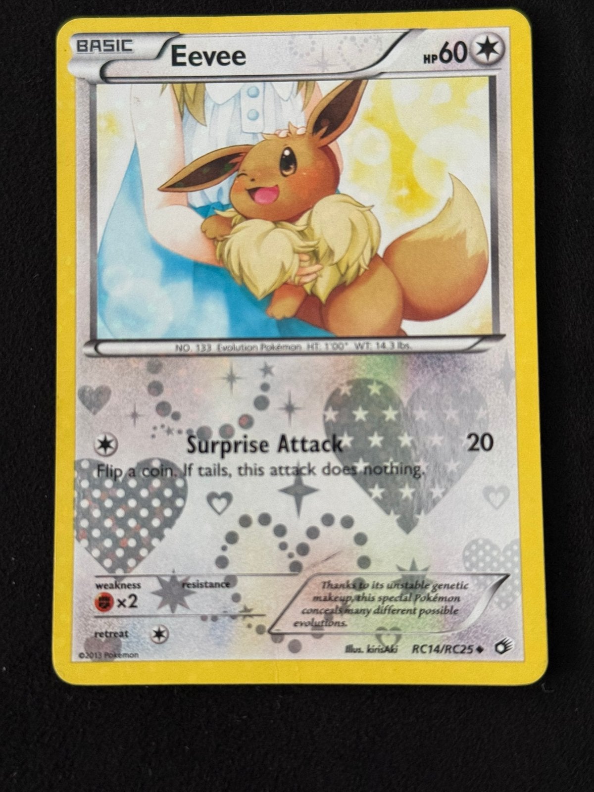 Pokemon Eevee rc14 lp, Ophalen of Verzenden, Zo goed als nieuw