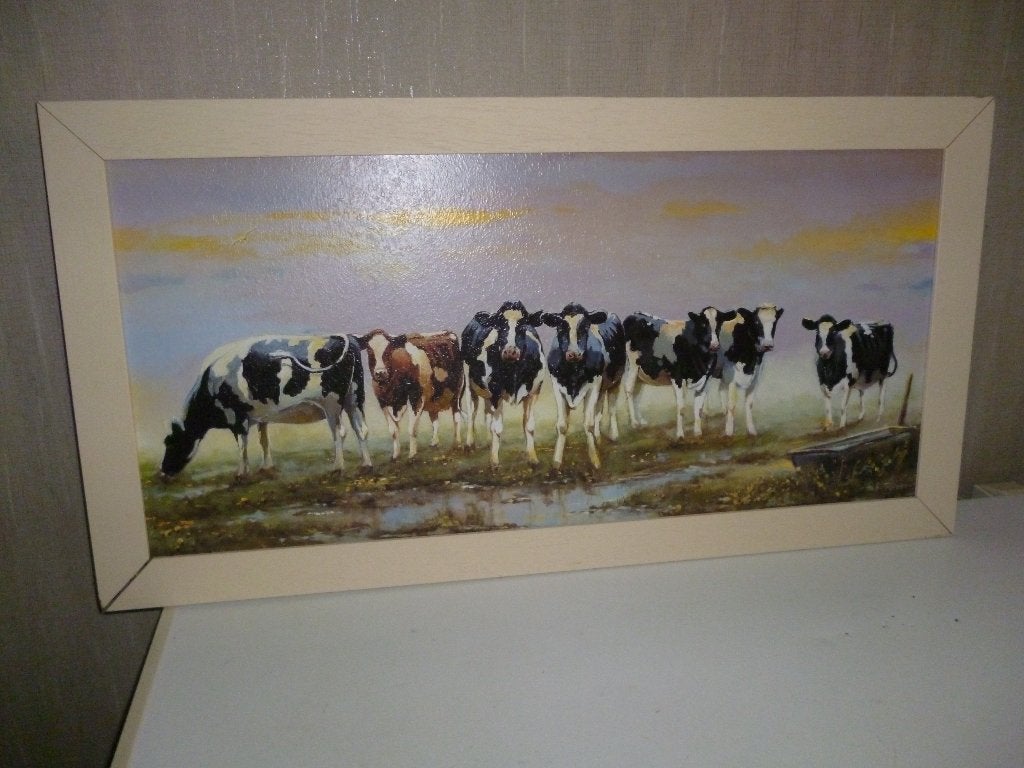 leuke prent met koeien erop, Ophalen, Voor 1940, Gebruikt