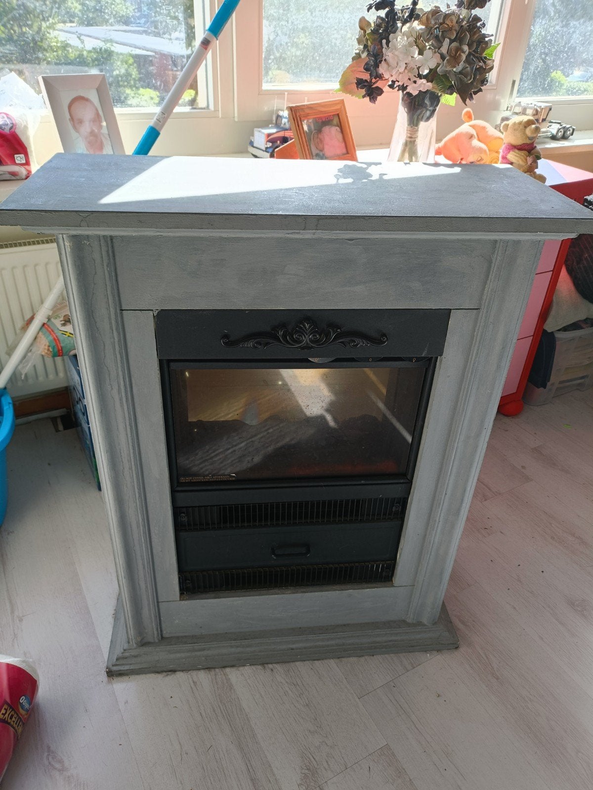 electrische sfeerhaard met ombouw, Huis en Inrichting, Ophalen, Vrijstaande haard, Elektrische haard