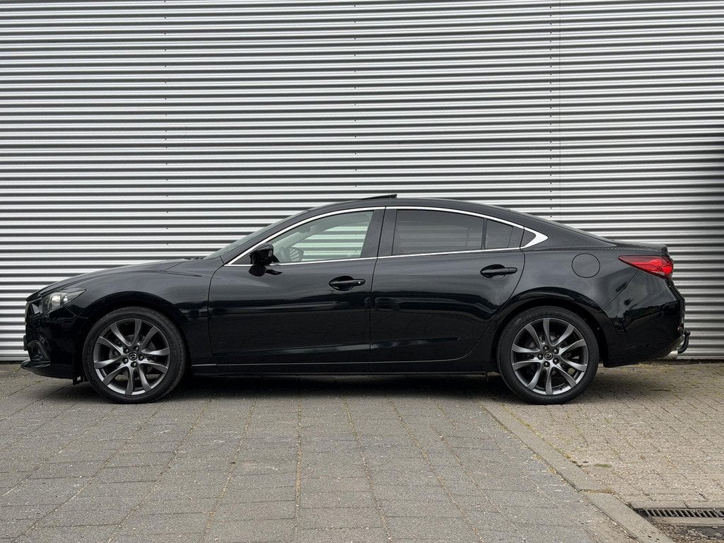 Mazda 6 2.5 GT-M | Schuifdak | Trekhaak | Leder |, Auto's, Mazda, Euro 5, Gebruikt, Automatische klimaatregeling, Zwart