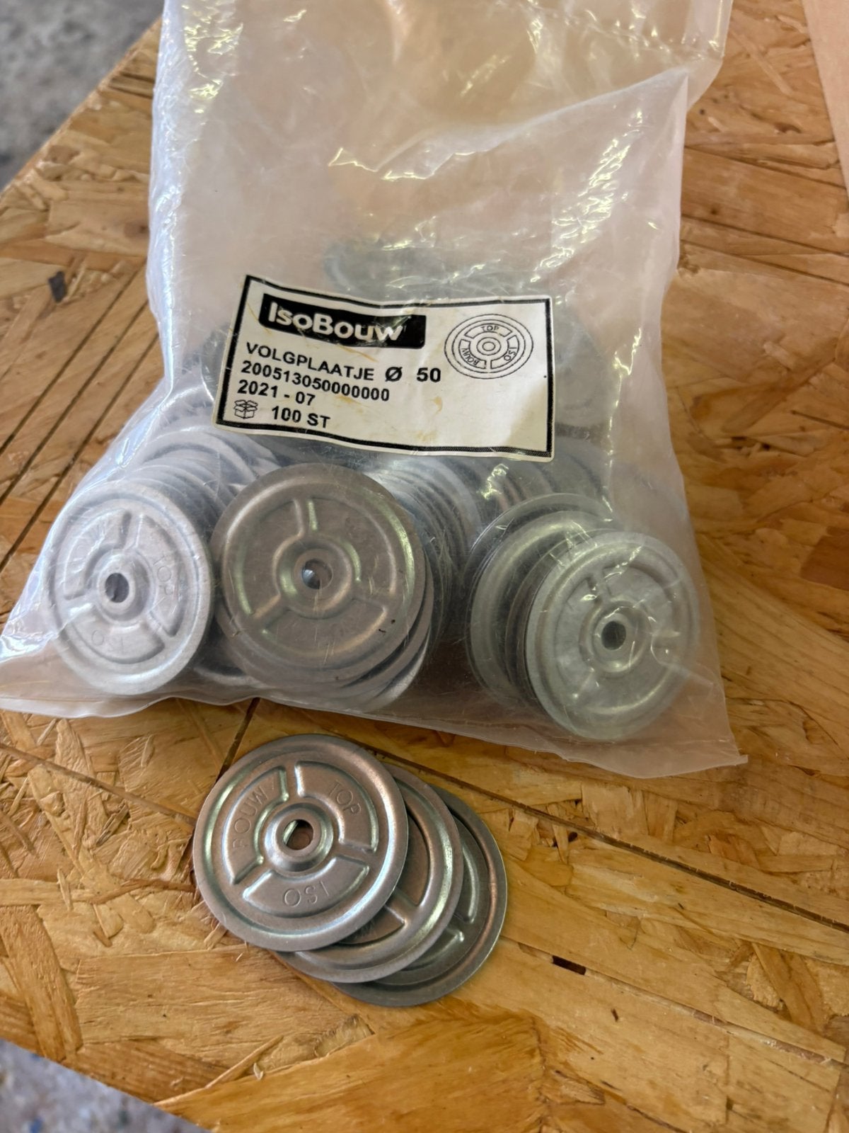 Isobouw houtschroeven 8x260 met volgplaatjes, Ophalen, Nieuw