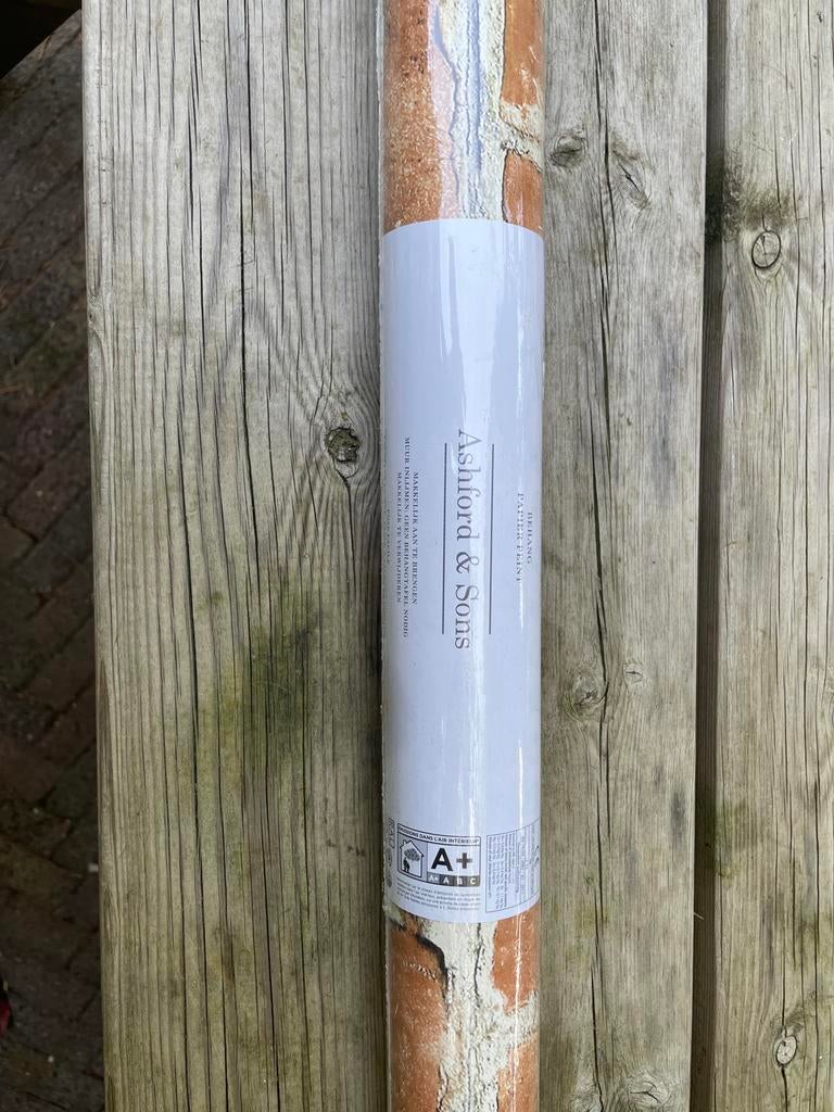 Ashford & Sons Bakstenen Patroon Behang, Ophalen of Verzenden, Minder dan 10 m², Bruin