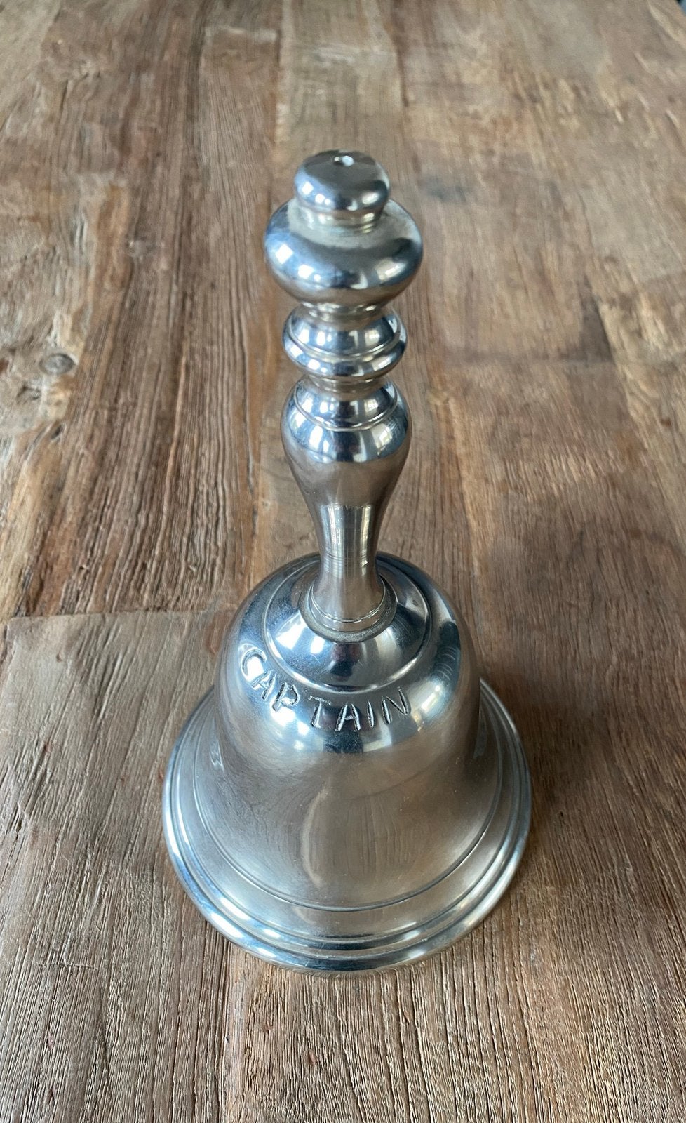 Captains bel tafelbel 25cm hoog, 14cm doorsnede., Ophalen of Verzenden