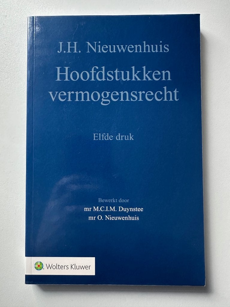 Hoofdstukken Vermogensrecht, Ophalen of Verzenden, Zo goed als nieuw, Sociale wetenschap