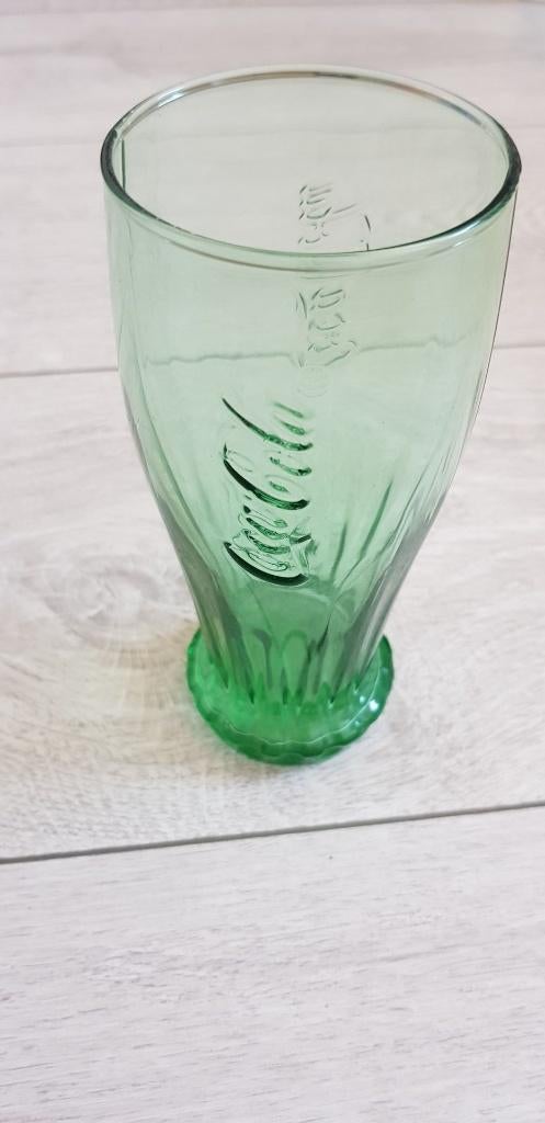 Groene Coca Cola drinkglas, Verzamelen, Glas en Borrelglaasjes, Ophalen of Verzenden, Nieuw, Frisdrankglas