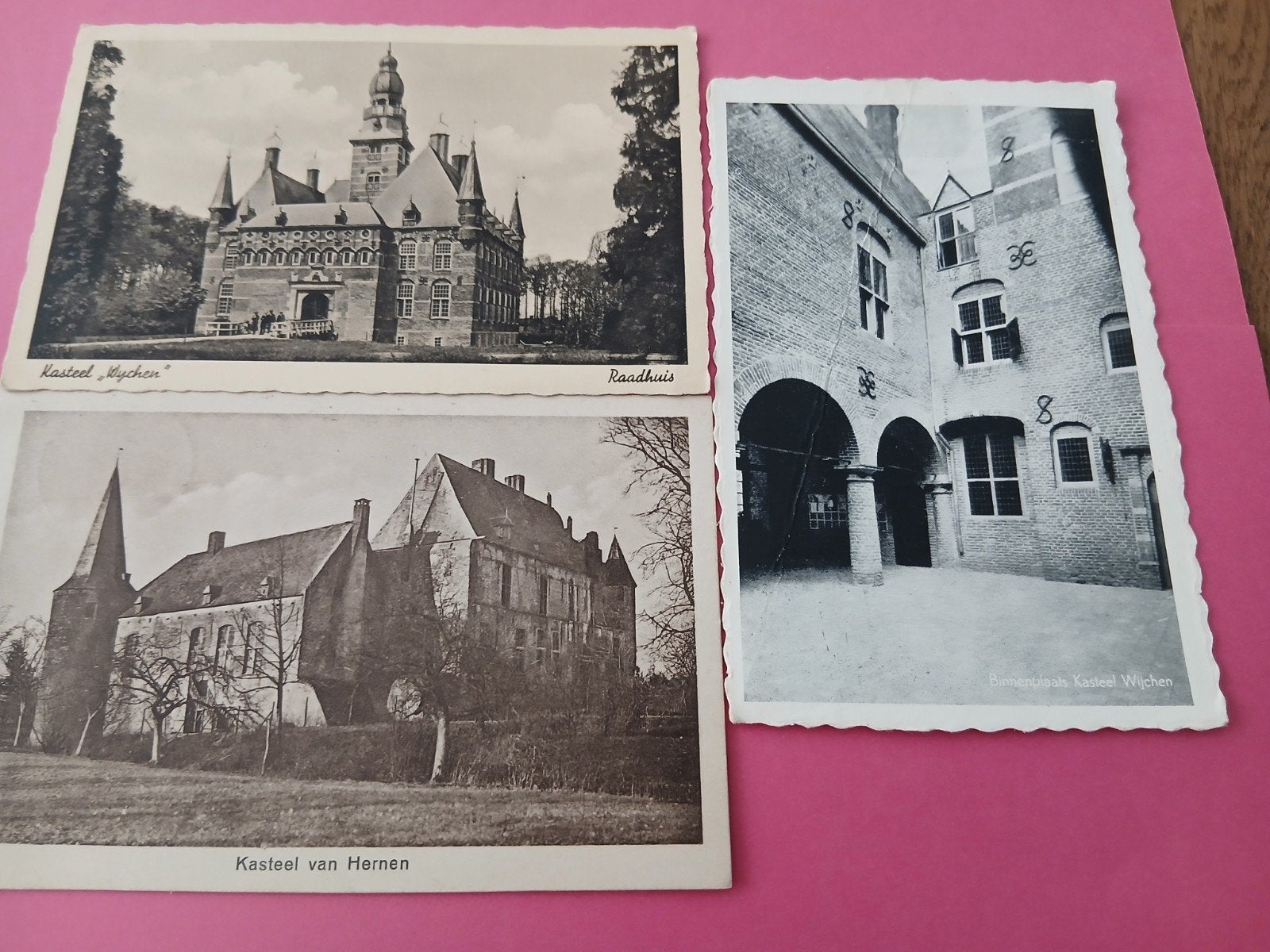 3 X  ANSICHTKAART KASTEEL, Ophalen of Verzenden, 1920 tot 1940, Gelopen, Gelderland