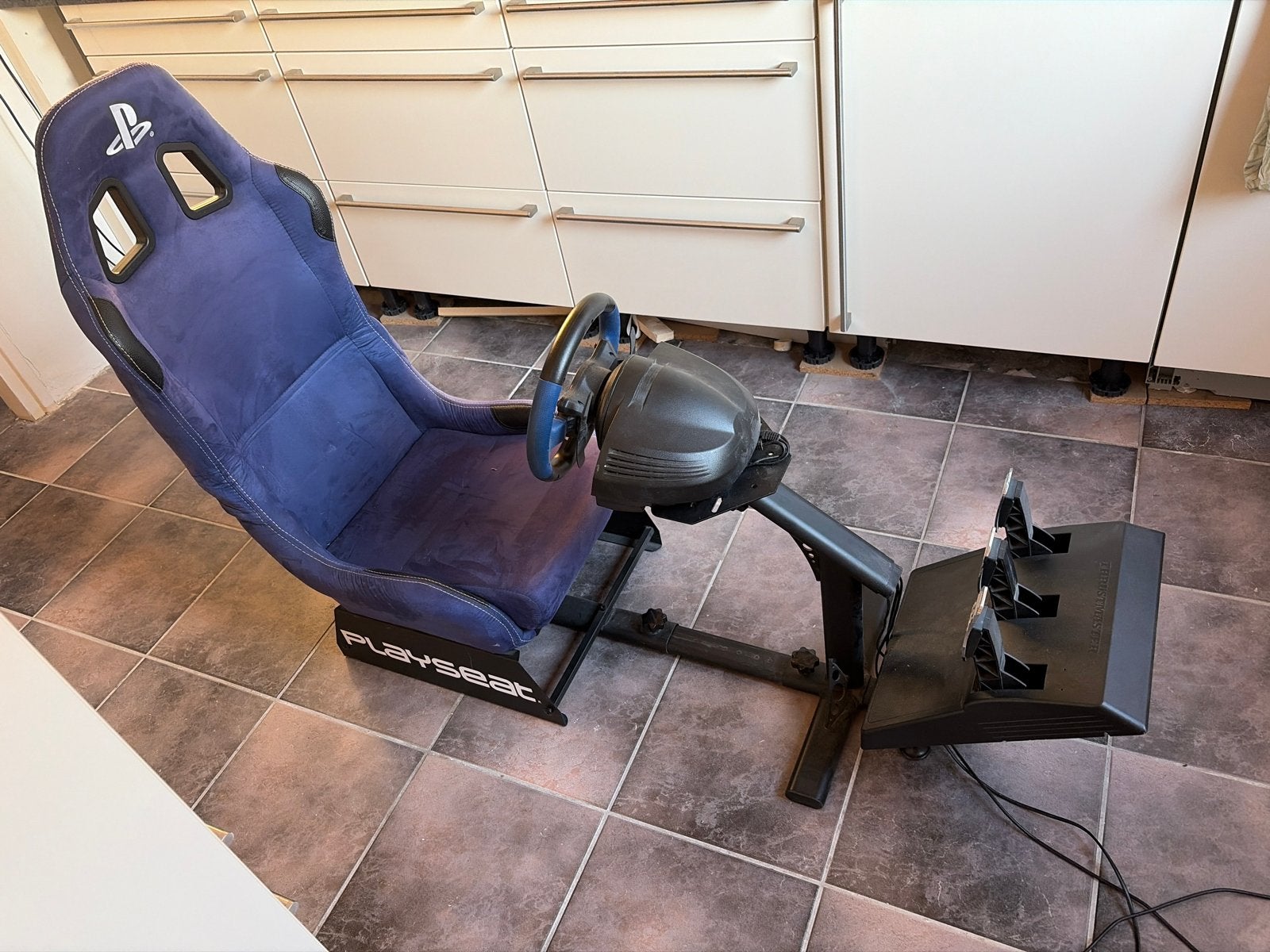 Playseat EVO PlayStation met stuut en pandalen, Spelcomputers en Games, Spelcomputers | Overige Accessoires, Ophalen, Racestoel