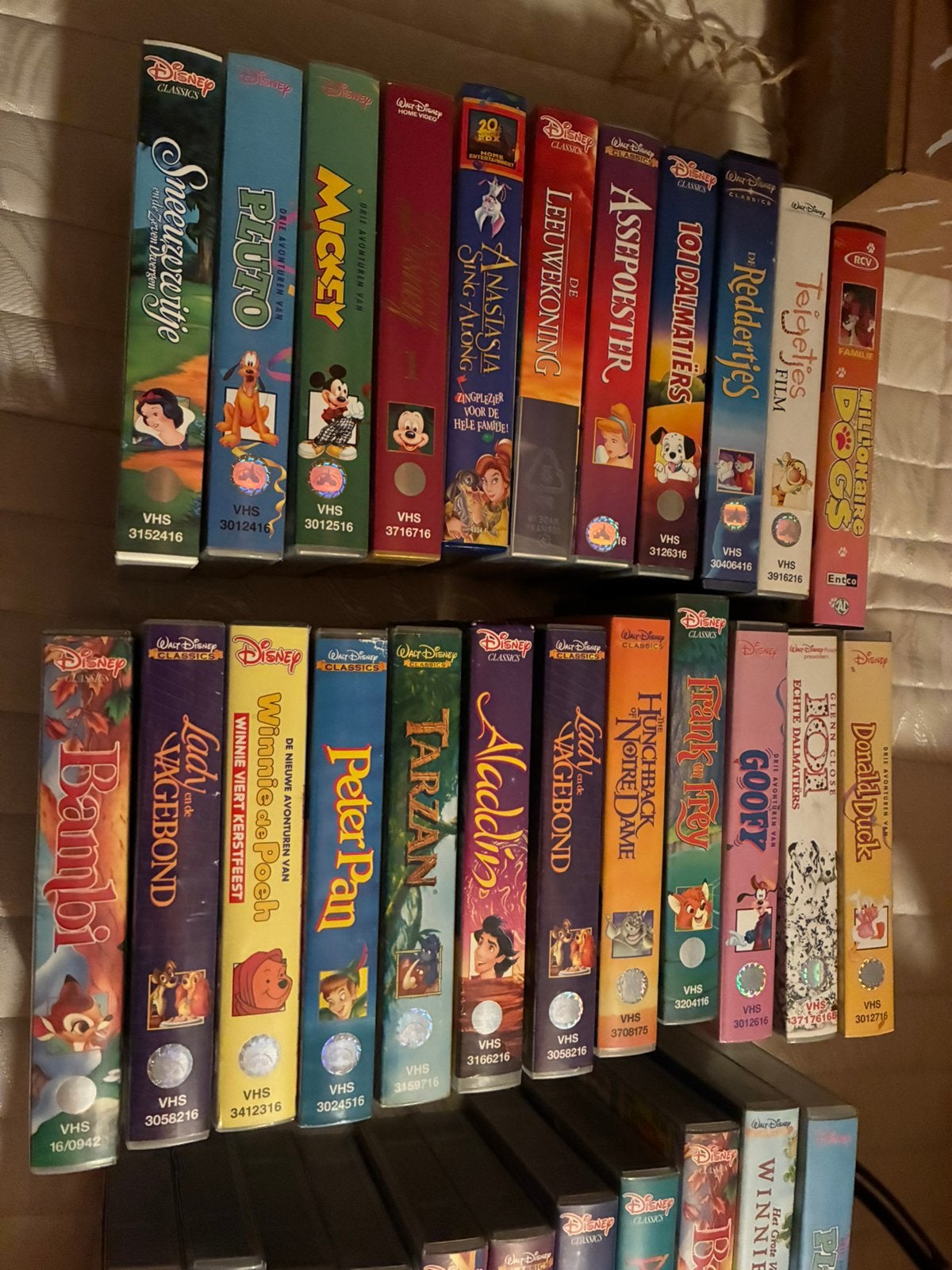 30 kindervideo,s VHS, Alle leeftijden, Ophalen, Gebruikt, Overige typen