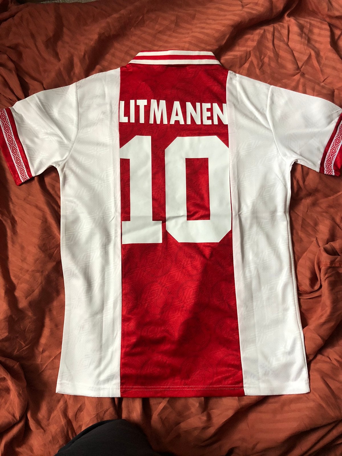 Litmanen ajax retro voetbalshirt maat M, Ophalen of Verzenden, Zo goed als nieuw, Ajax, Shirt