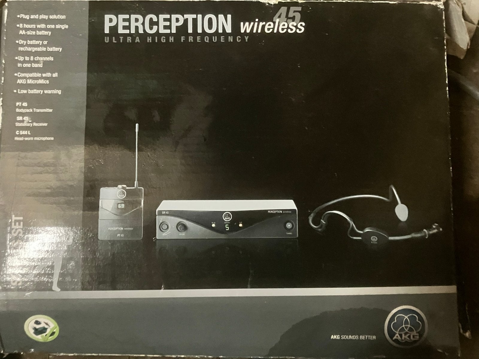 AKG Perception Wireless 45 Sport Set - Draadloze Microfoon, Ophalen of Verzenden, Zo goed als nieuw, Overige typen, Draadloos
