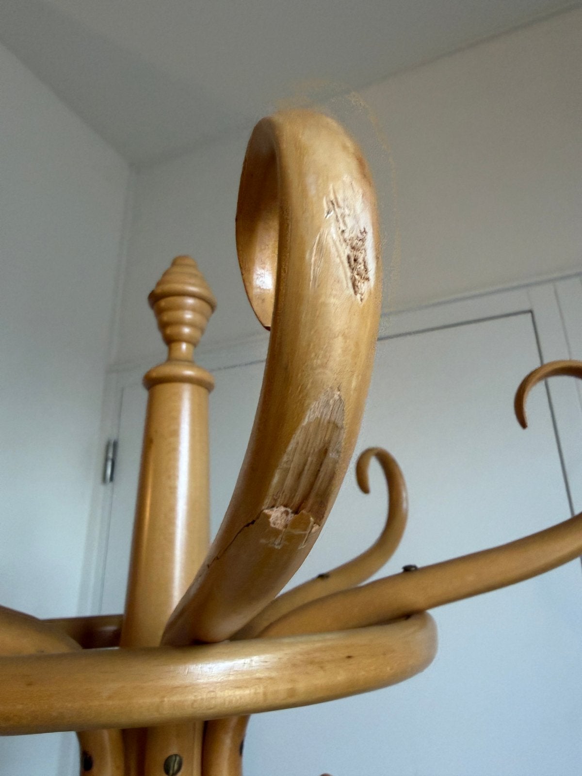 Thonet stijl kapstok, Wandkapstok, Gebruikt, Ophalen of Verzenden, A