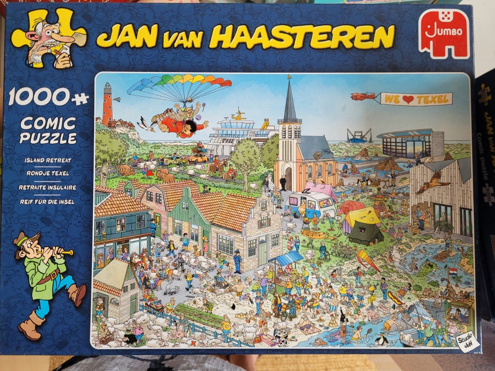 rondje texel jan van haasteren puzzel 1000 stukjes, Ophalen of Verzenden, 500 t/m 1500 stukjes, Zo goed als nieuw