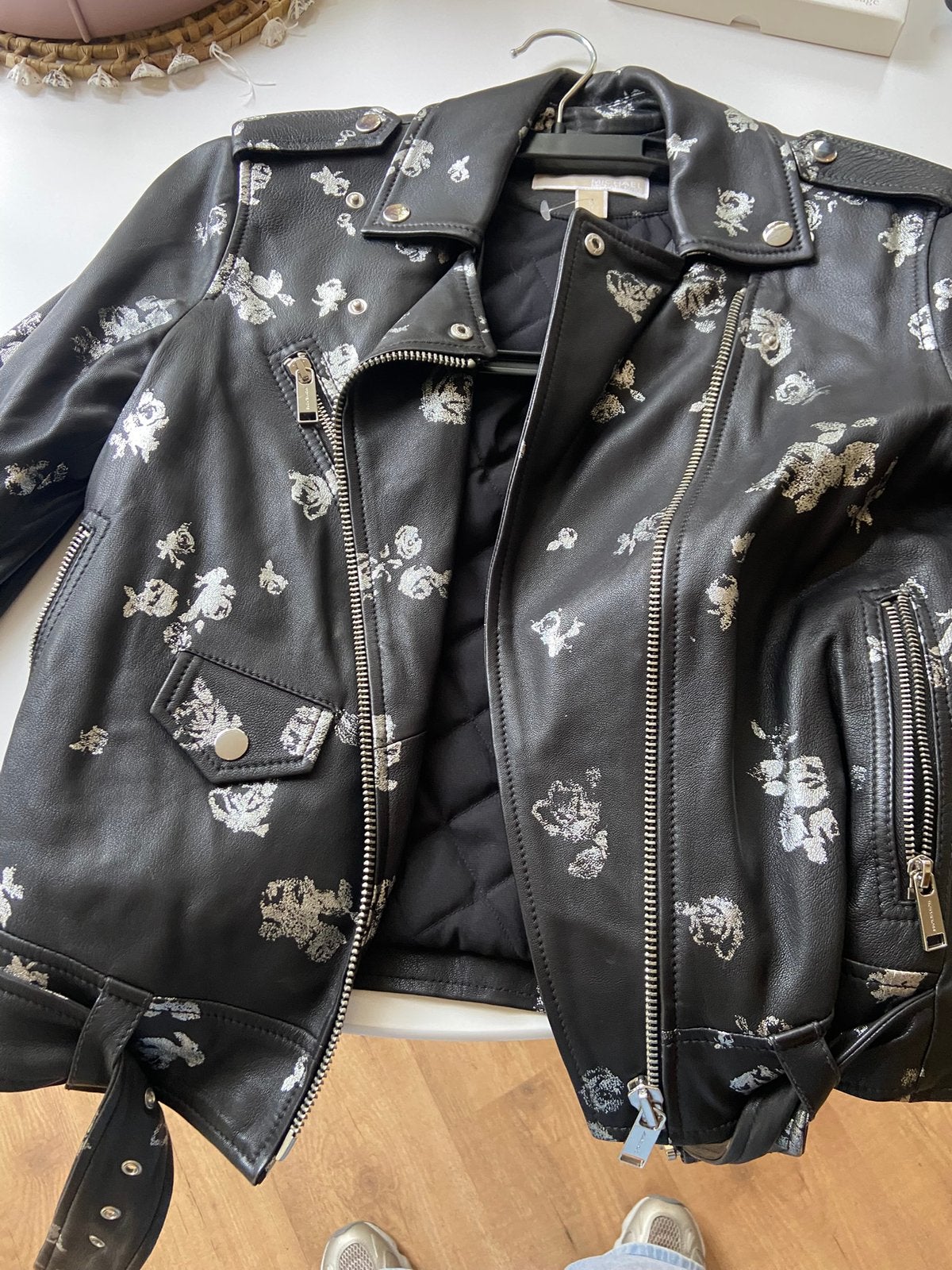 Michael Kors lamsleren jas, Ophalen of Verzenden, Nieuw, Maat 36 (S), Zwart