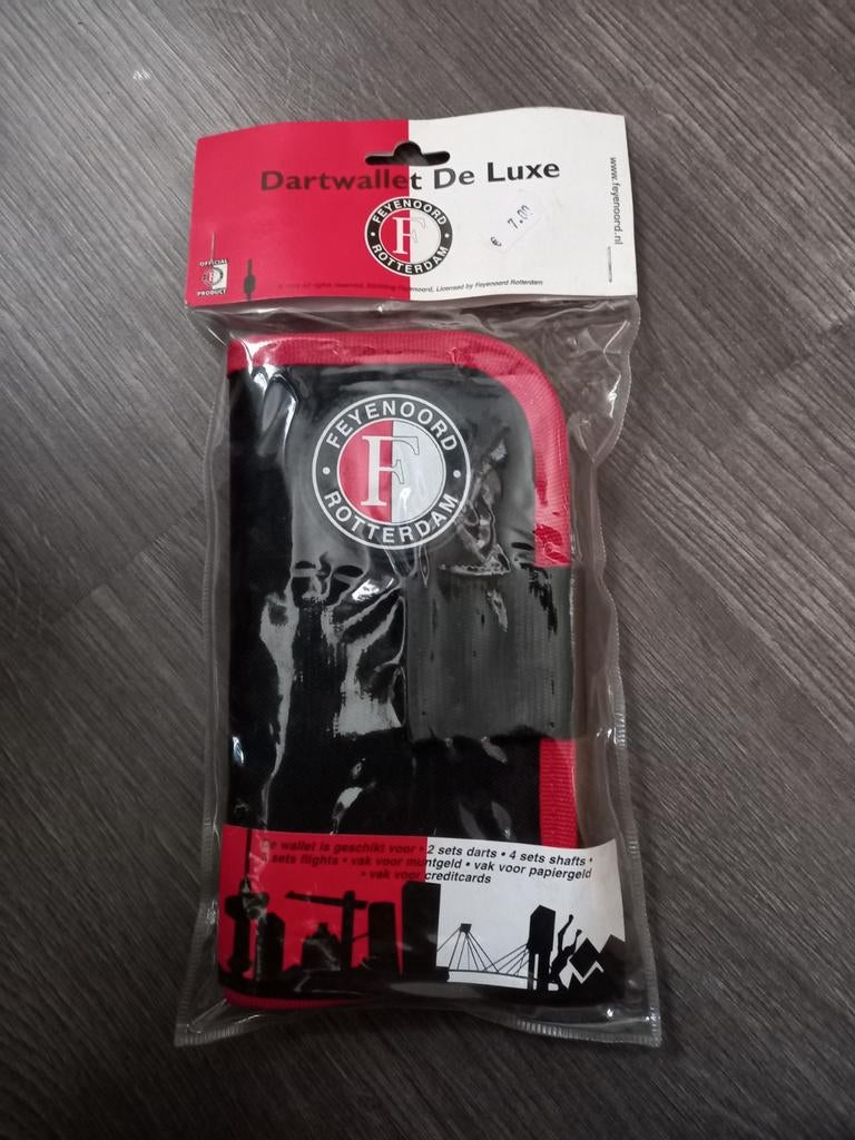 Feyenoord Dartwallet De Luxe, Ophalen, Nieuw, Pijlen
