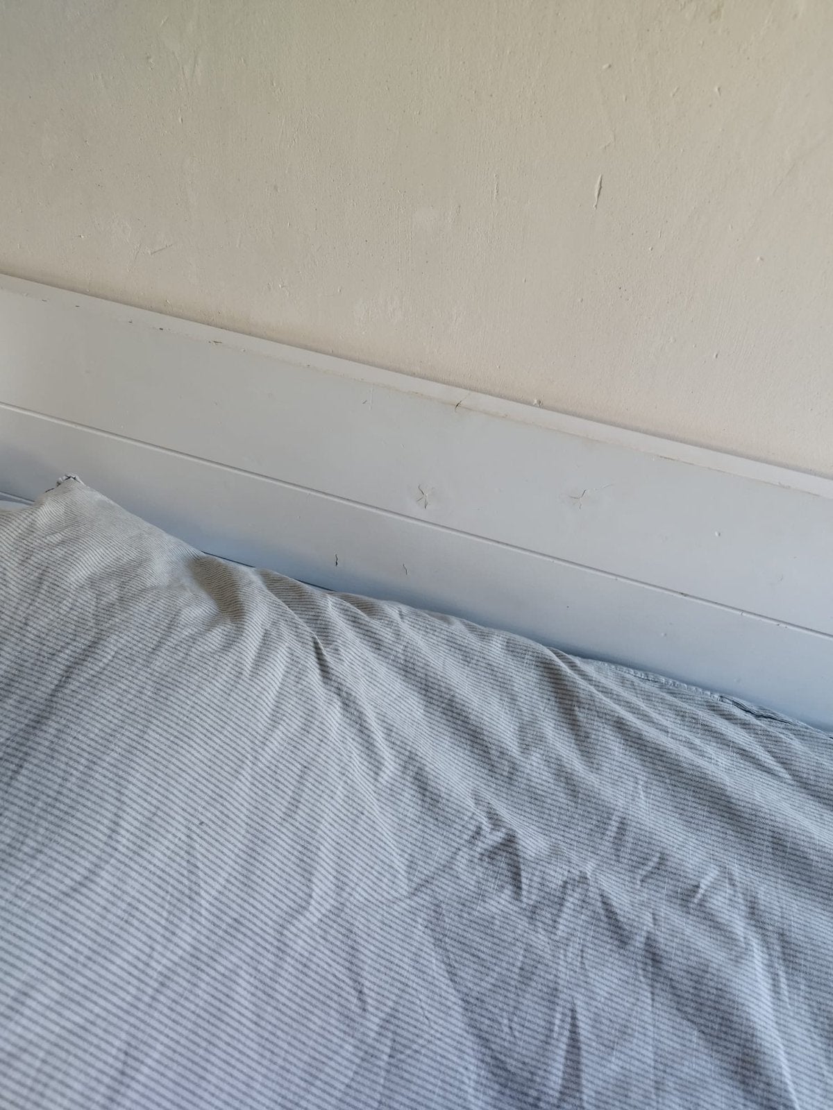 Wit eenpersoonsbed met opberglades, Ophalen, Gebruikt, 90 cm, Eenpersoons