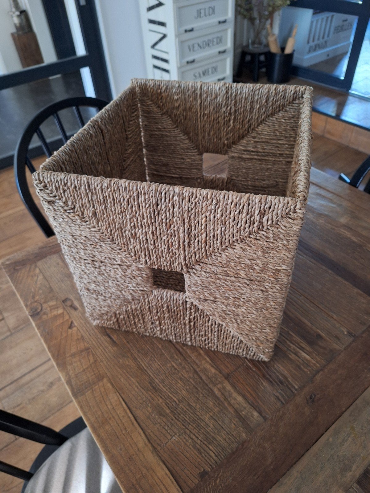 IKEA KNIPSA mand zeegras 32x32x32 cm, Huis en Inrichting, Woonaccessoires | Schalen en Manden, Mand, Vierkant, Nieuw, Ophalen of Verzenden