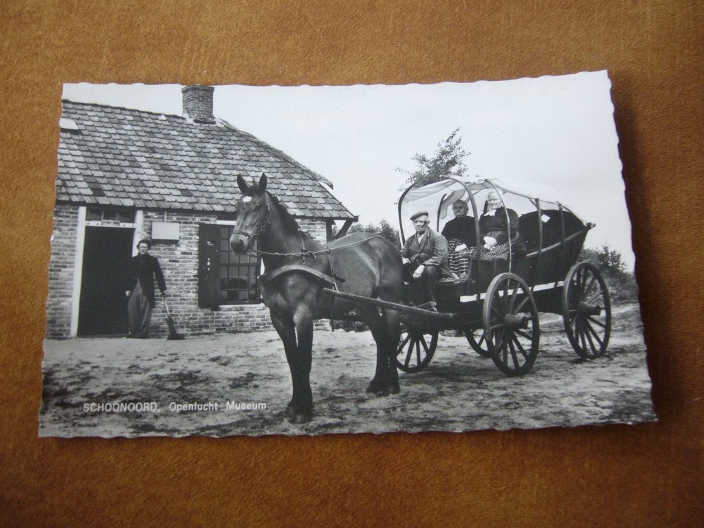 SCHOONOORD  =  OPENLUCHT MUSEUM, Verzamelen, Verzenden, 1940 tot 1960, Gelopen, Drenthe