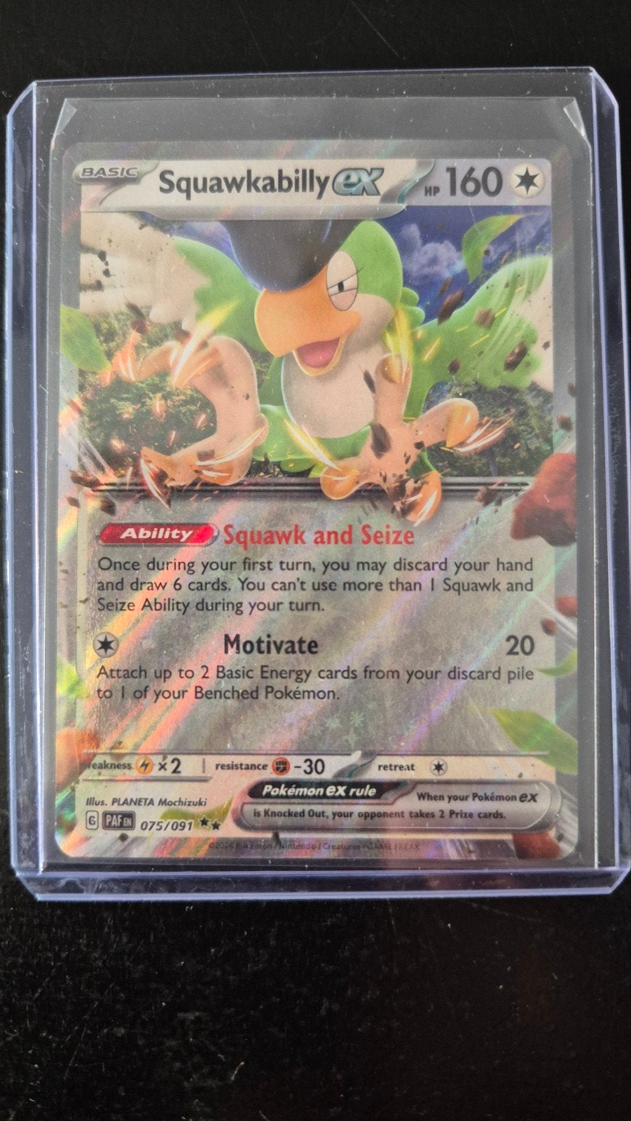 Pokémon TCG: Squawkabilly ex 075/091 PAF EN, Ophalen of Verzenden