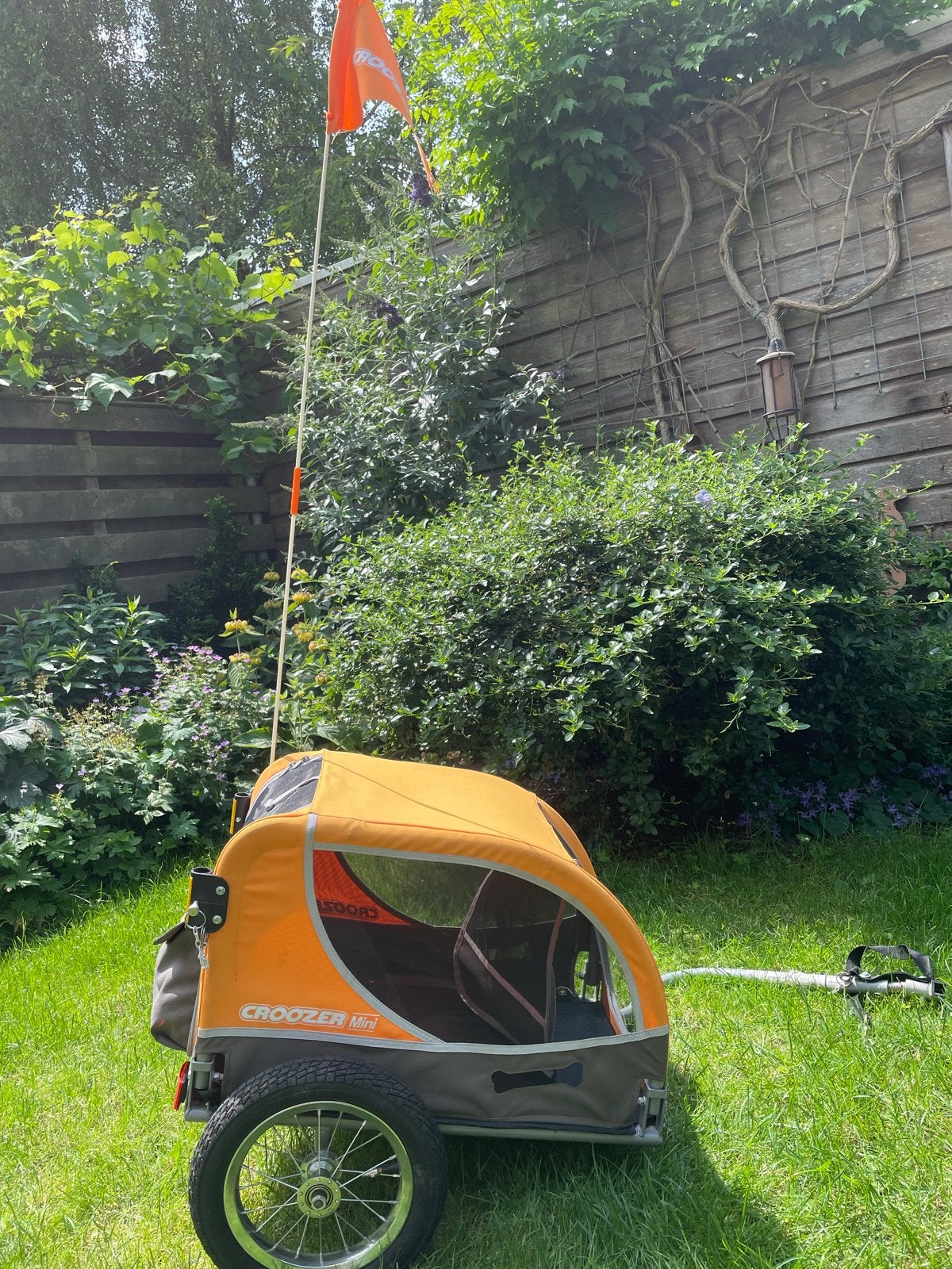 Croozer Mini Hondenkar - Oranje, Ophalen, Gebruikt, Hondenkar, Minder dan 20 kg