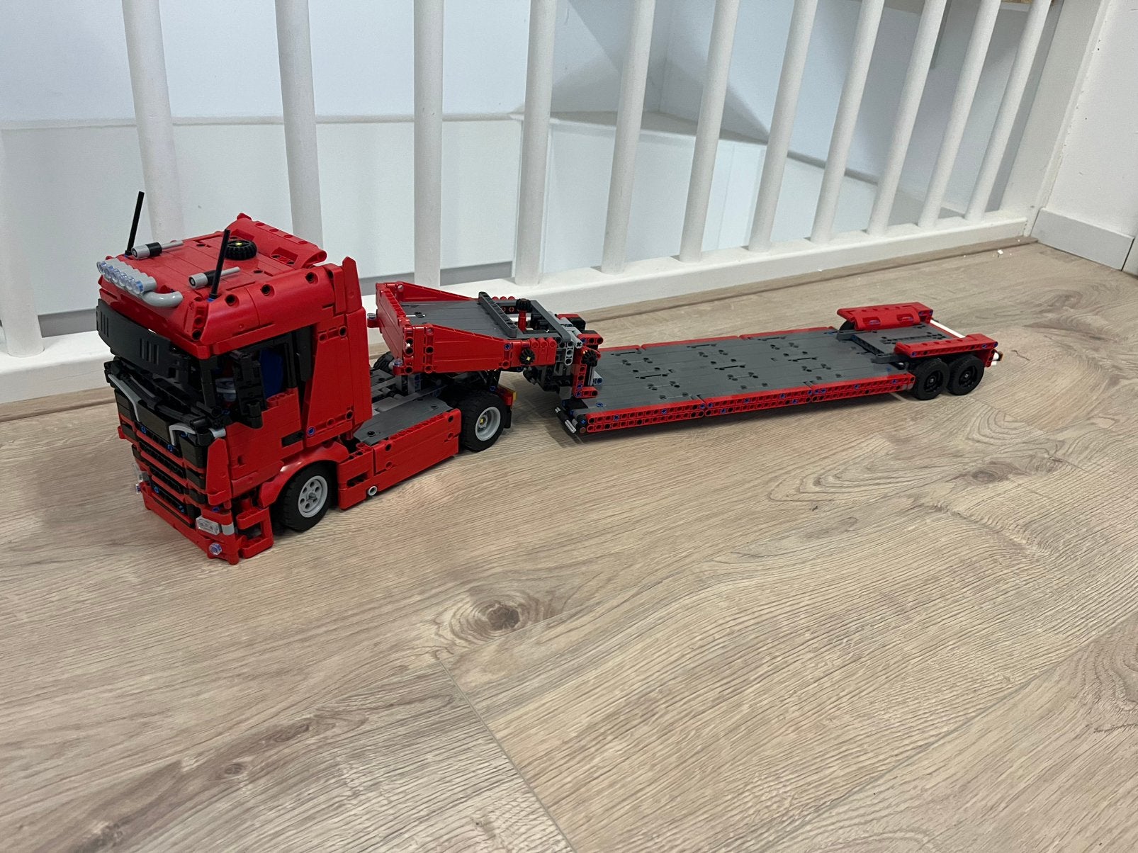 Lego Technic vrachtwagen met trailer, Ophalen of Verzenden, Zo goed als nieuw, Bus of Vrachtwagen
