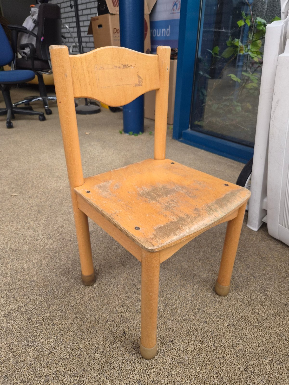 Vintage Schilte schoolstoeltje, Ophalen of Verzenden