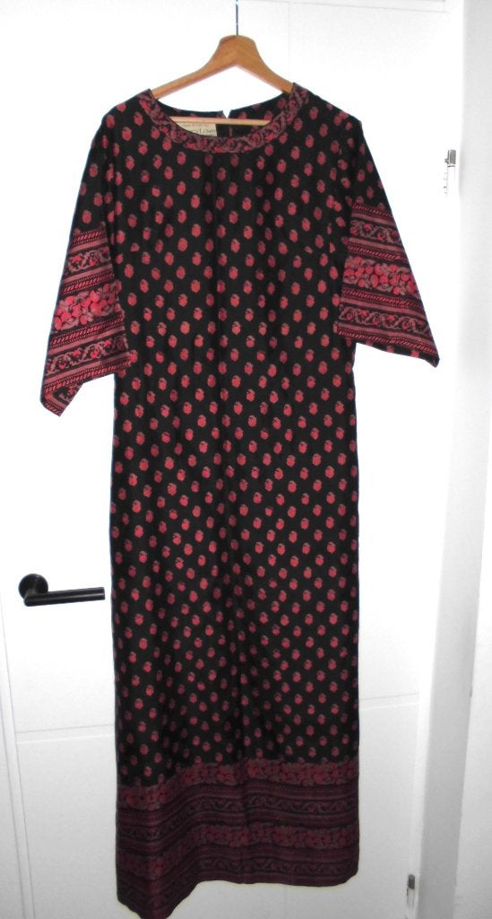 Treacy Lowe jurk kaftan mt. 40 vintage jaren 70 zijde silk, Maat 38/40 (M), Treacy Lowe, Ophalen of Verzenden, Zo goed als nieuw