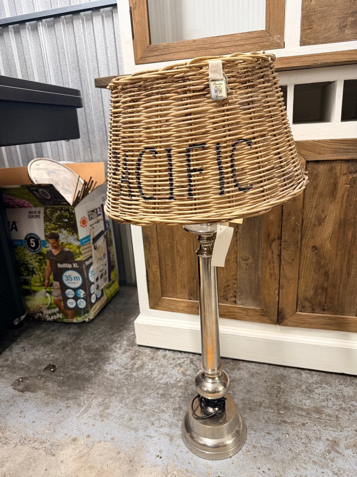 2x vloer lamp/ tafel lamp riviera masion, Ophalen, Gebruikt, Metaal, 100 tot 150 cm