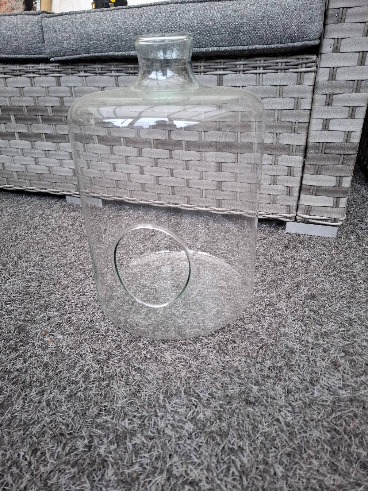 Glazen Terrarium / Vaas - Hoogte 34cm, Diameter 24cm, Ophalen, Gebruikt, Transparant, 35 cm