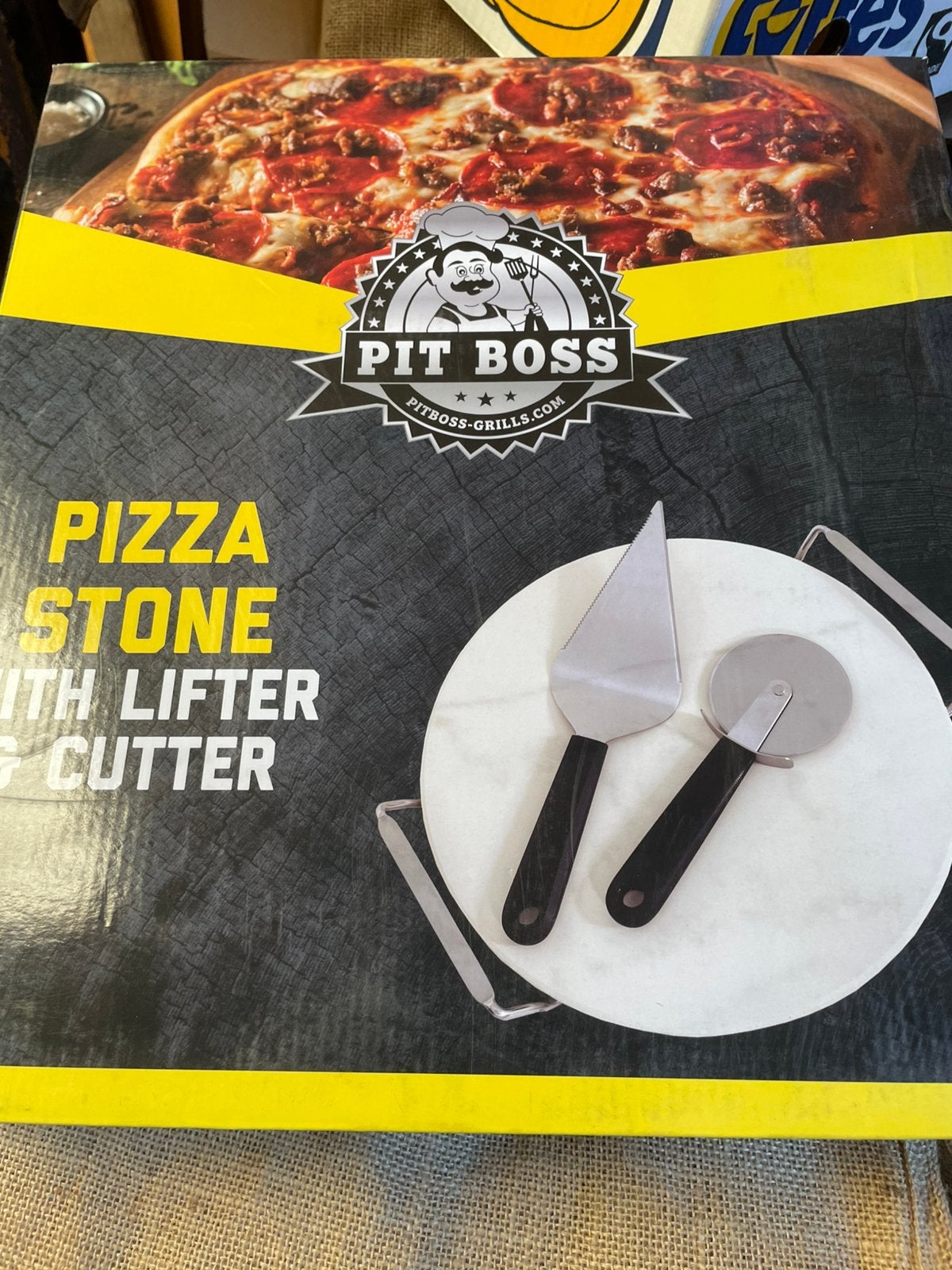 Pizza steen set 38 cm, Tuin en Terras, Barbecue-accessoires, Ophalen of Verzenden, Nieuw