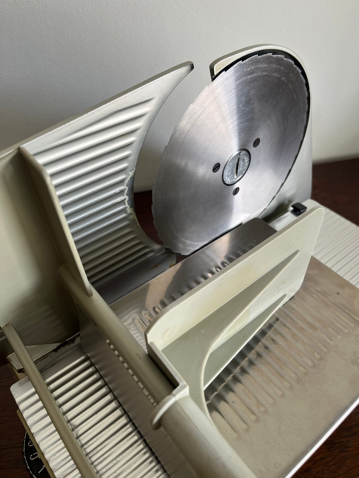 Graef elektrische snijmachine voor brood, vlees, kaas, Ophalen of Verzenden, Gebruikt, 1 snelheid