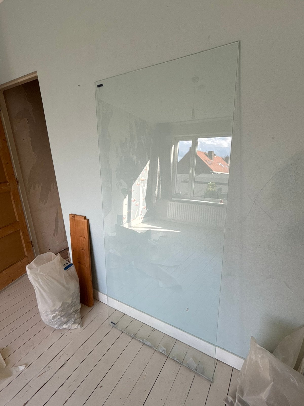 Douche raam 92cm breed en 195cm hoog, Ophalen