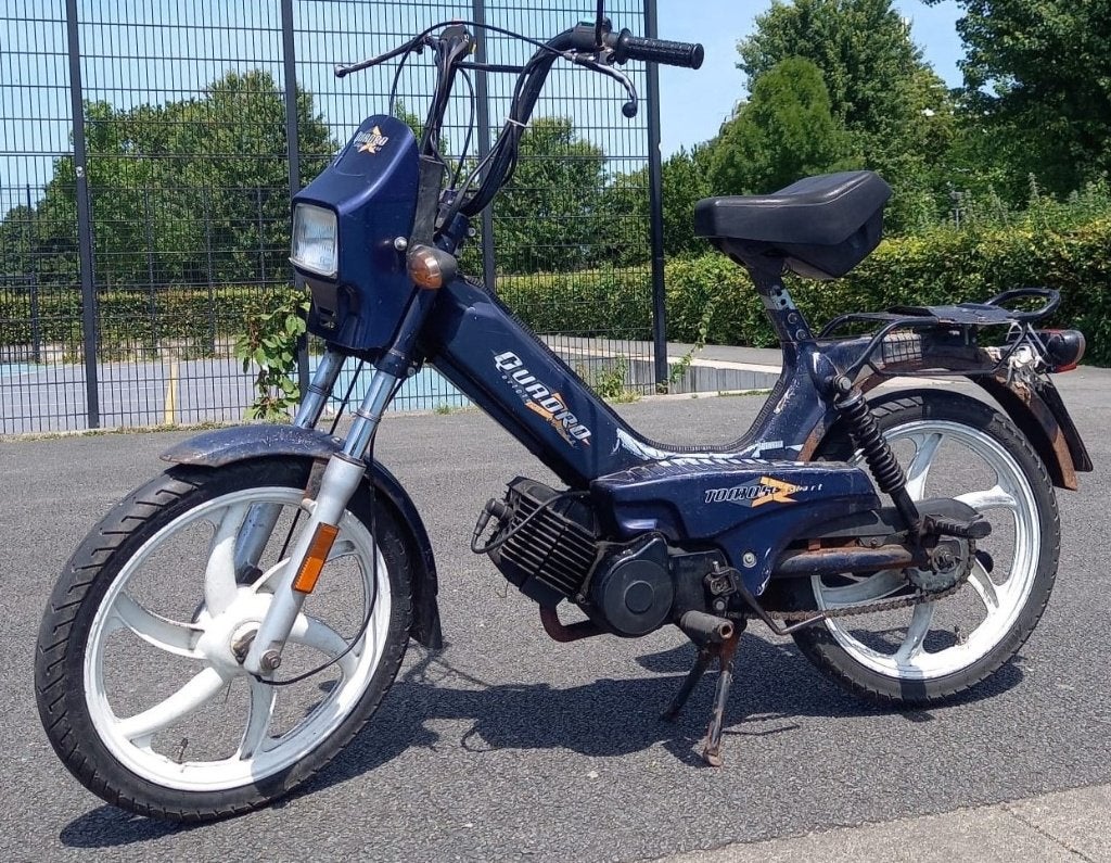 Tomos Quadro E-start, Fietsen en Brommers, Brommers | Tomos, Ophalen, Gebruikt, Quadro, Maximaal 25 km/u