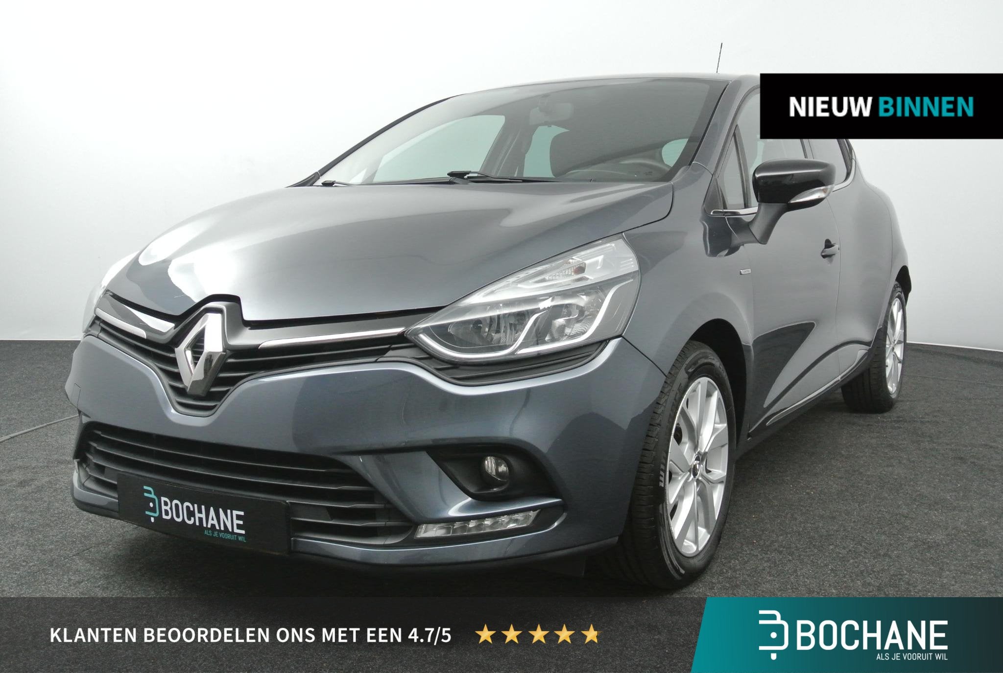 Renault Clio TCe 90 Limited | Navigatie | Airco | Parkeersen, Voorwielaandrijving, 898 cc, Stof, Gebruikt