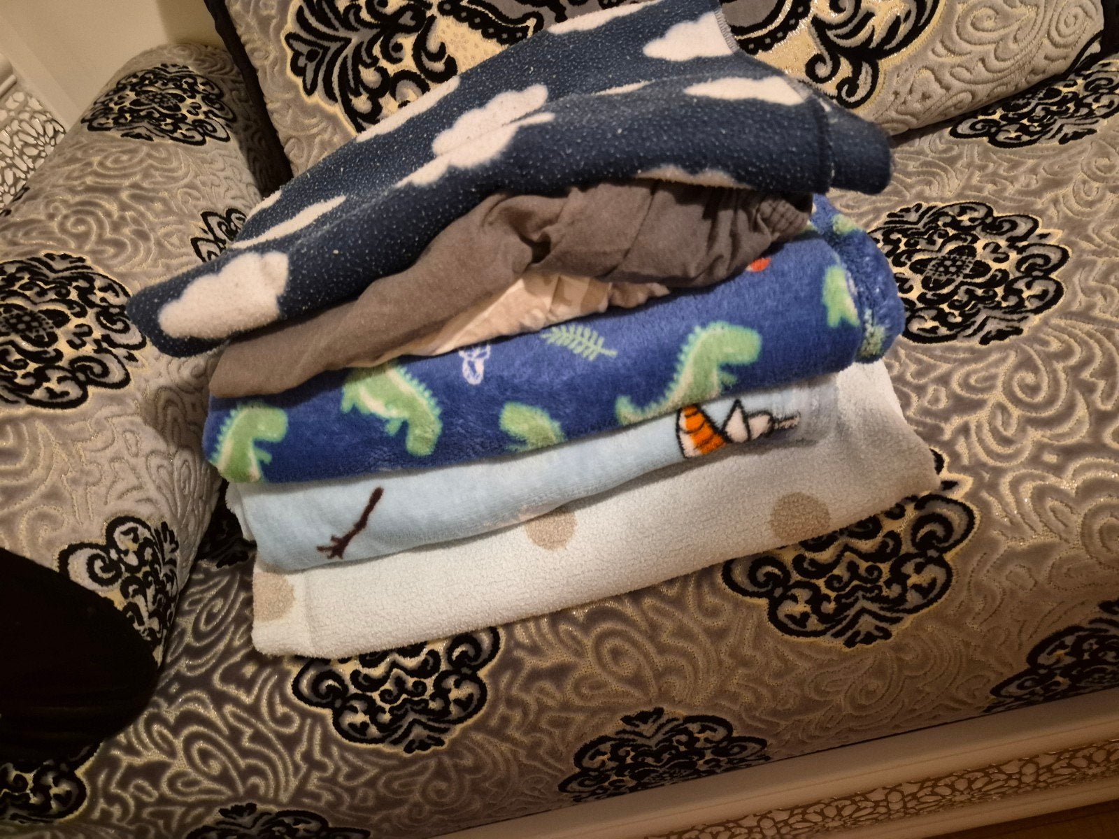 Diverse babydekens en slaapzakken, Ophalen, Gebruikt, Blauw, Deken