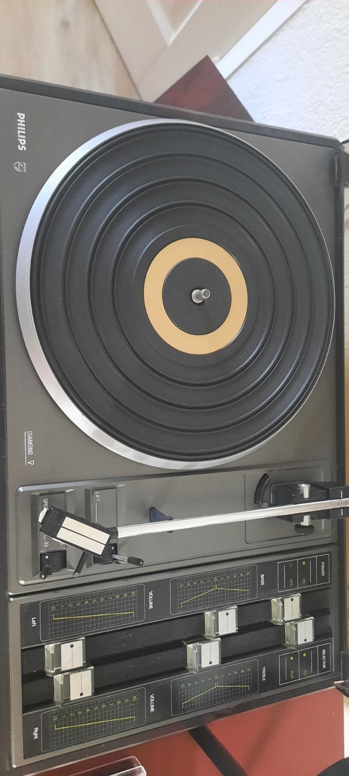 Philips 410 Platenspeler met versterker en speake, Ophalen, Gebruikt, Platenspeler, Philips