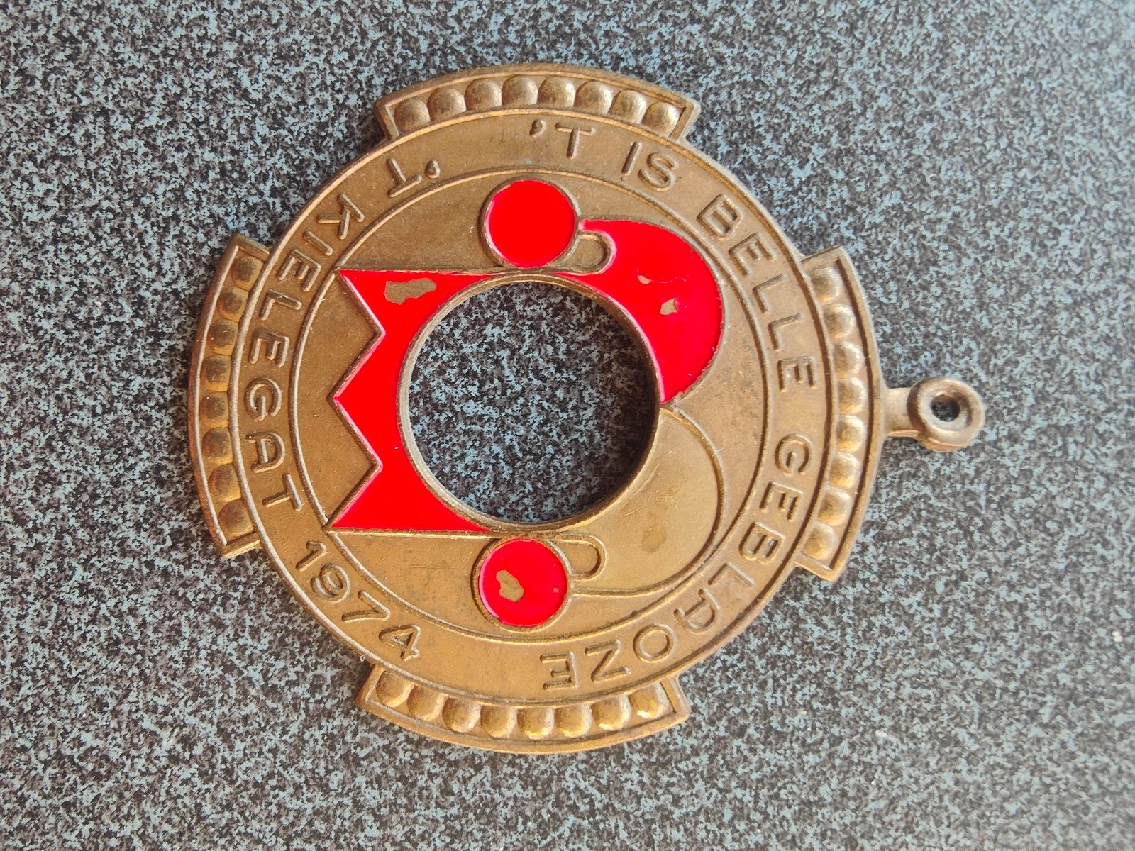 Bredase Carnaval Viering 't Kielegat 1974 Medaille, Ophalen, Gebruikt