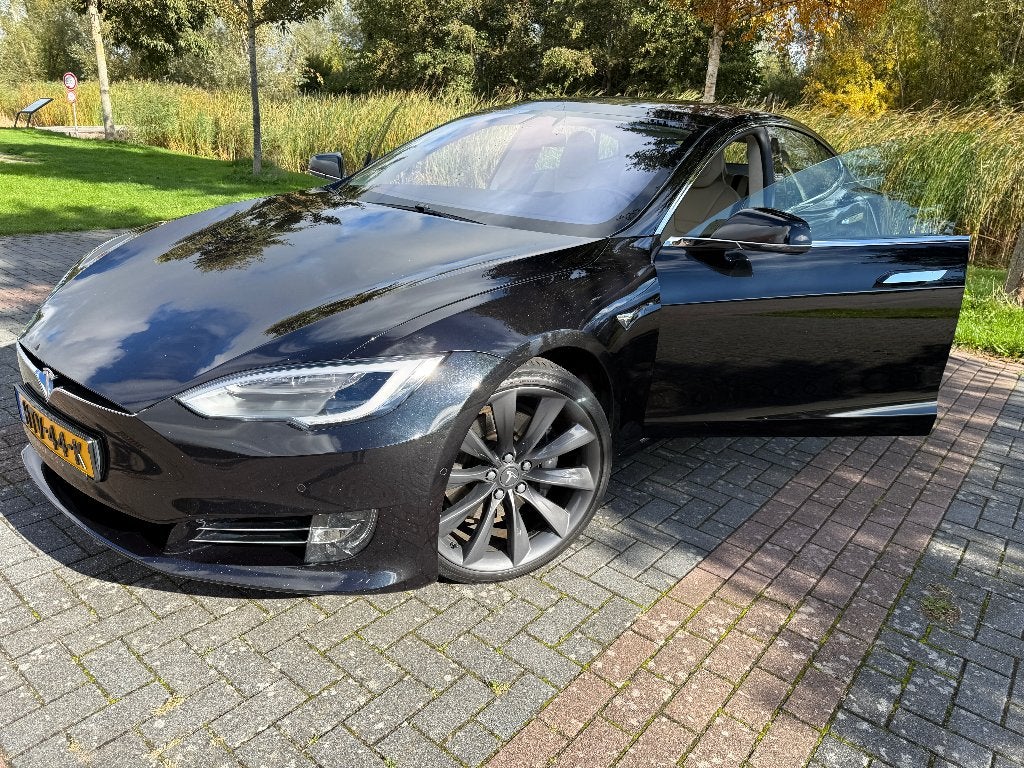 Tesla Model S 90D 2017 Zwart SOH 94%, Auto's, Tesla, Automaat, 462 pk, Model S, Zwart