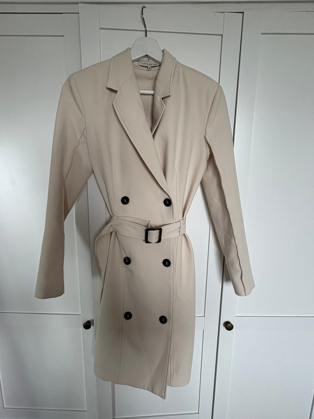 Fifth  House blazer jurk  maat 34, Beige, Ophalen of Verzenden, Zo goed als nieuw, Maat 34 (XS) of kleiner