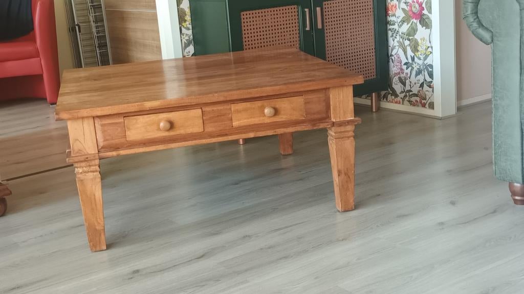 Zware teakhouten  tafel, Huis en Inrichting, Ophalen of Verzenden