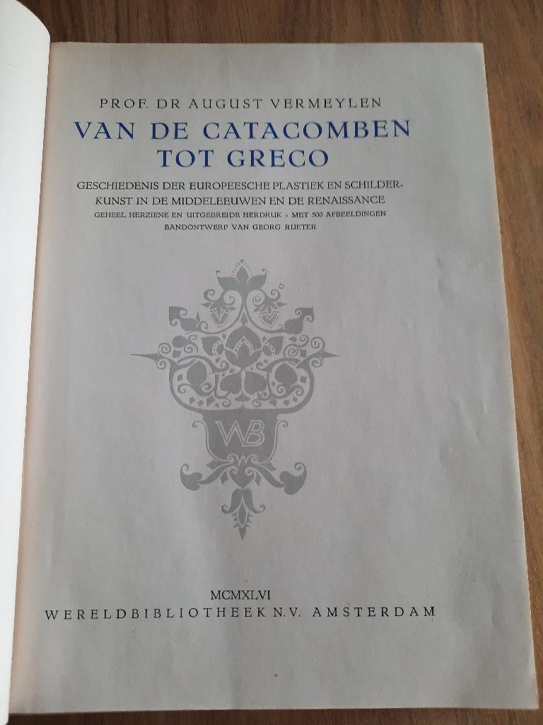 Boek van de catacomben tot creco, Gelezen, Ophalen of Verzenden, August vermeylen, Overige onderwerpen