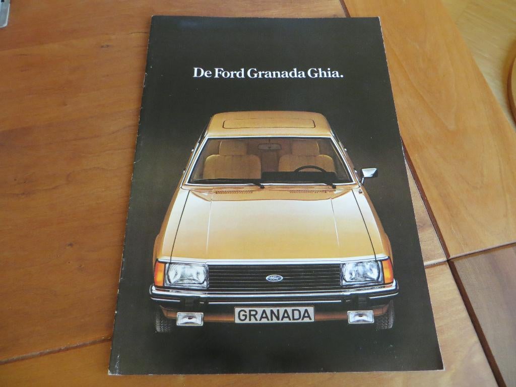 Folder Ford Granada Ghia 2.8 V6, 2.8i V6 1977, Ford, Ophalen of Verzenden, Zo goed als nieuw, Ford