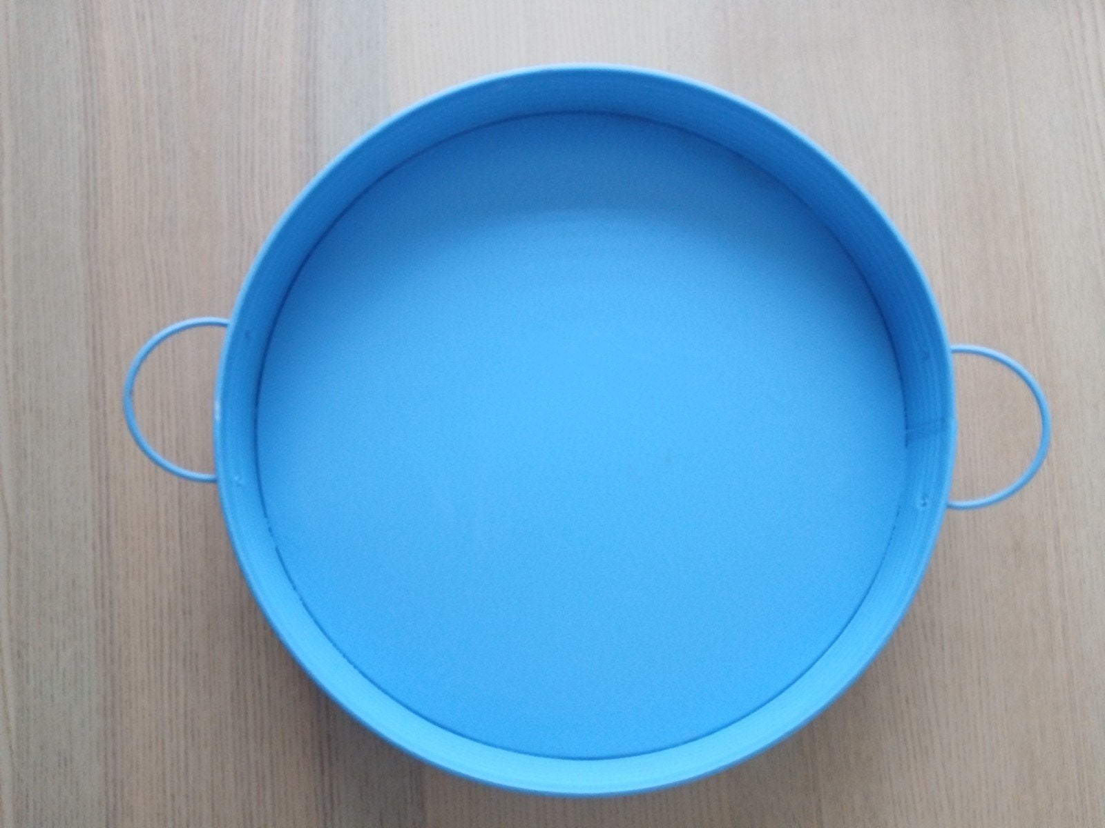 Blauw serveerblad / dienblad / showschaal, Ophalen, Zo goed als nieuw