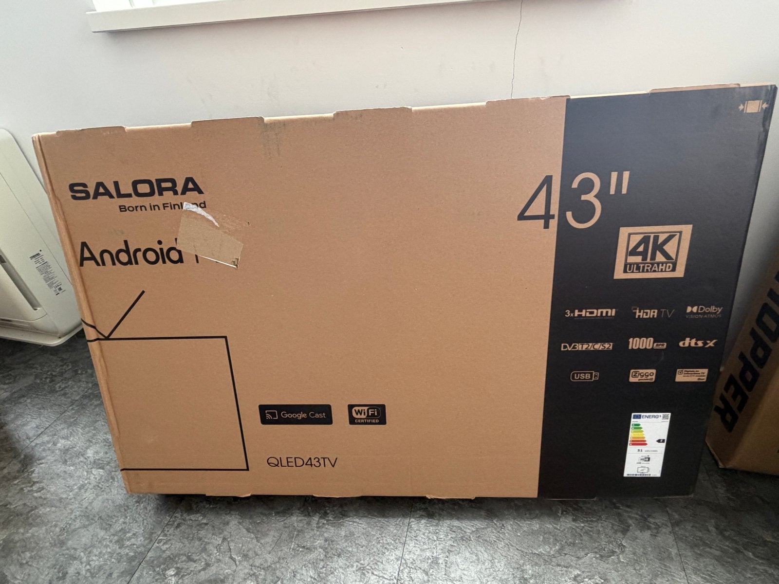 Salora QLED43TV 43” 4K QLED Android Smart TV, Audio, Tv en Foto, Televisies, QLED, Blankenstein 180, 7943 PE Meppel, Nederland