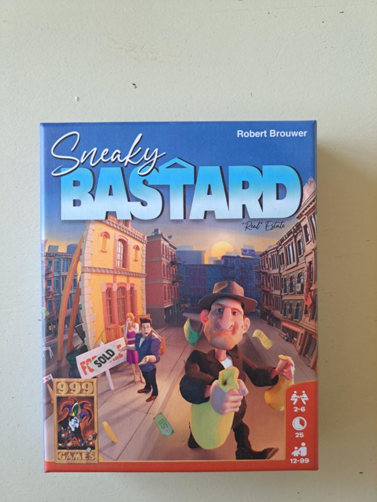 Sneaky Bastard - Real Estate Bordspel (999 Games), Vijf spelers of meer, Ophalen of Verzenden, Zo goed als nieuw, 999 Games